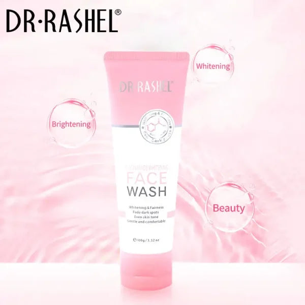 Dr Rashel Niacinamide Whitening Fade Dark Spots Face Wash | Brightening Lightening Facial Clean, 100g