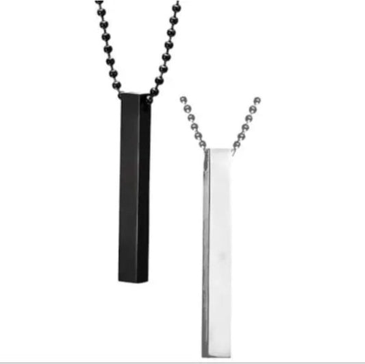 Pack Of 2 Bar Necklace Materials Stainless Steel